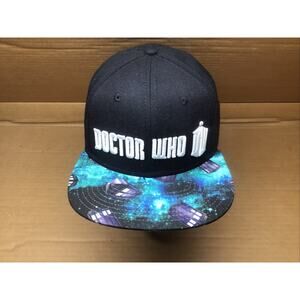 Vintage Doctor Who Hat Snapback TARDIS Pattern 3D Puff Letters Underbill Cap